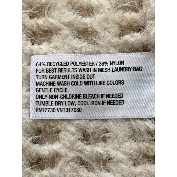 Universal Thread Womens Fabric Blend Cream Open-Knit Sweater Size XS - Picture 10 of 12